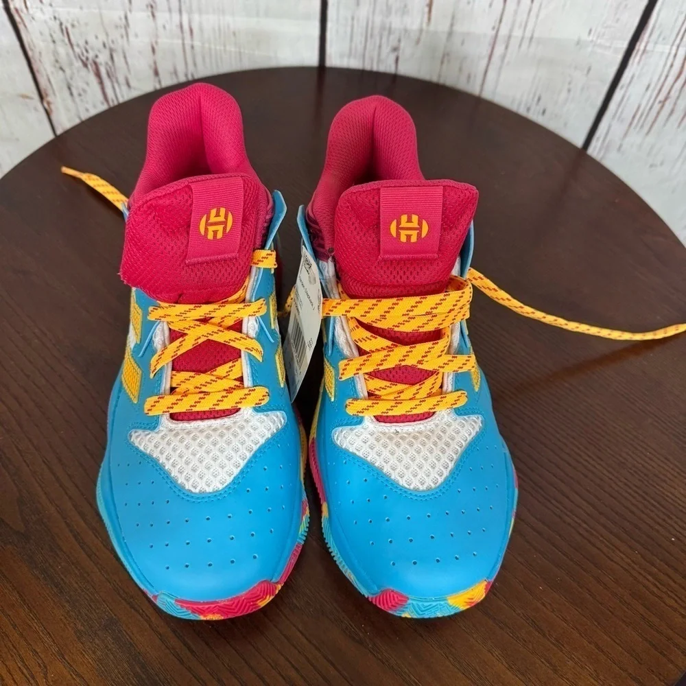 ADIDAS JAMES HARDEN STEPBACK Kids Colorful Athletic Shoes Limited Edition 6Y NWT